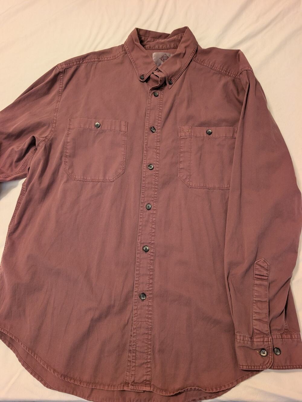 Vintage The Territory Ahead Men’s L100% Cotton Long Sleeve Button Down